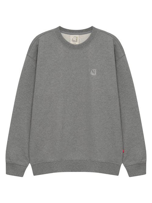 Silkeborg Heavyweight Sweatshirt - U_MELANGE DARK GREY