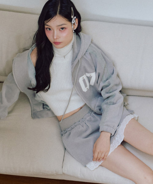 Chloe Beloa Skirt Pants [LIGHT GREY]