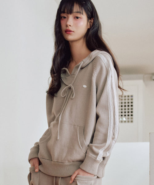 Vanilla Knit Hoodie [IVORY]