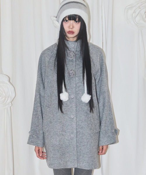 Fleur Half Coat Gray