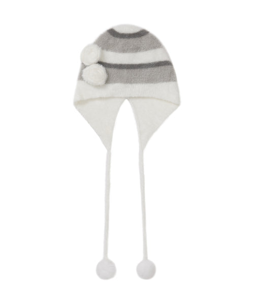 Fleur Earflap Beanie Ivory