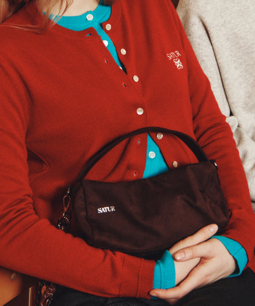 Verona Synthetic Suede Bag Brown