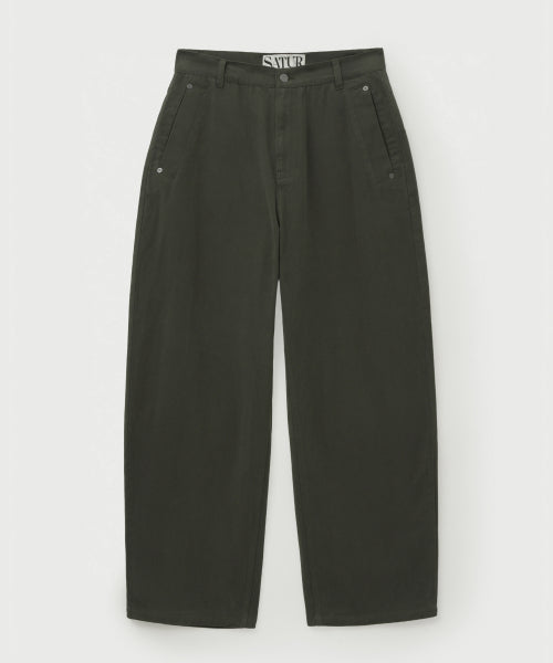 Teo Brushed Cotton Pants Charcoal