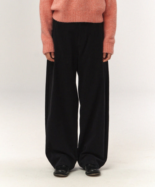 Teo Brushed Cotton Pants Black