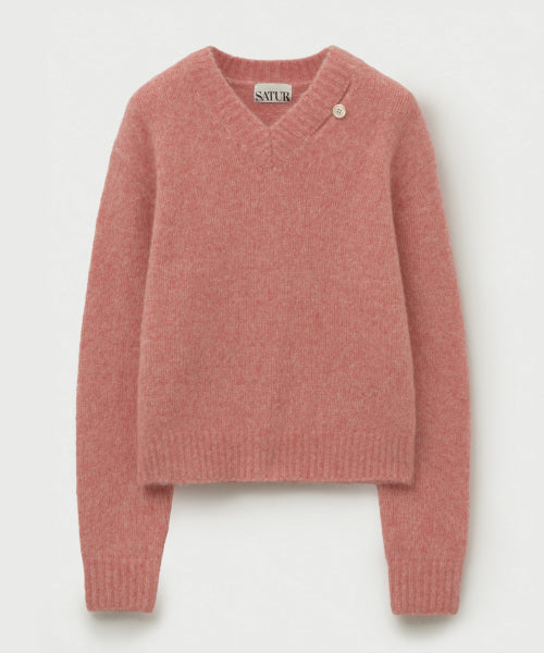 (W) Essen Two Tone Mohair Blend Knit Pink