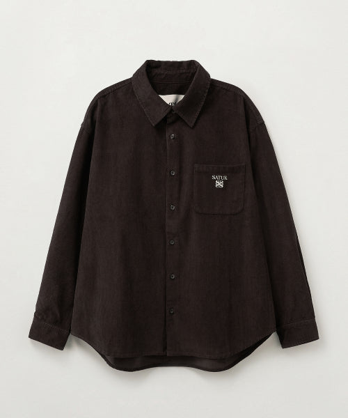 Soft Corduroy Shirt Brown