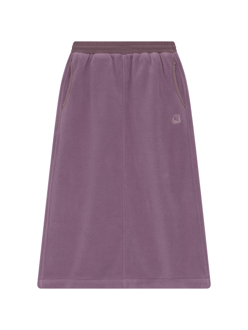 Polartech Fleece Setup Skirt - W_Greyish Pink