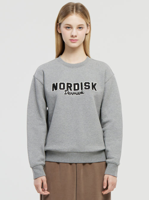 Nordisk Lettering Heavyweight Sweatshirt - U_MELANGE DARK GREY