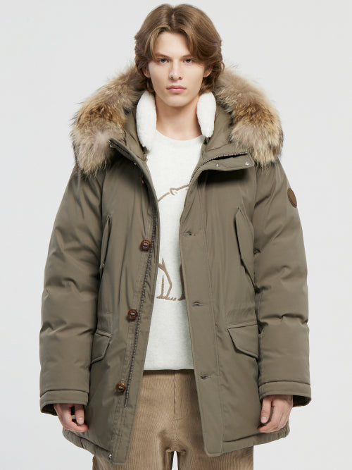 Silkeborg2 Crystal Down Safari Jumper - M_Khaki