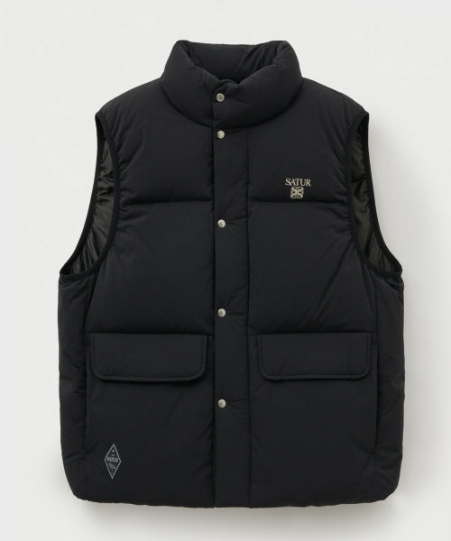 Apero Pocket Duck Down Padding Vest Black