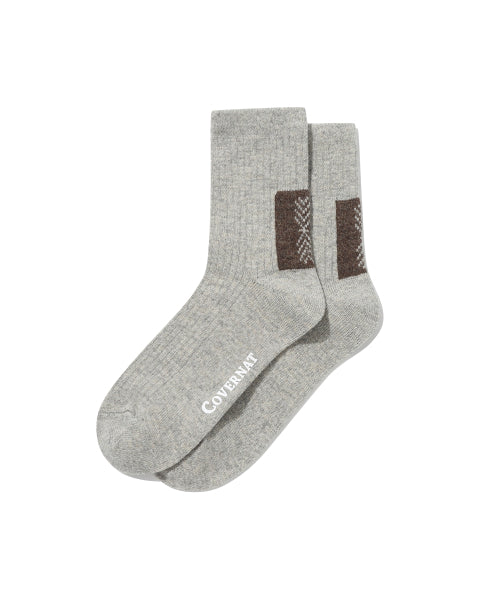 CHEVRON WOOL SOCKS