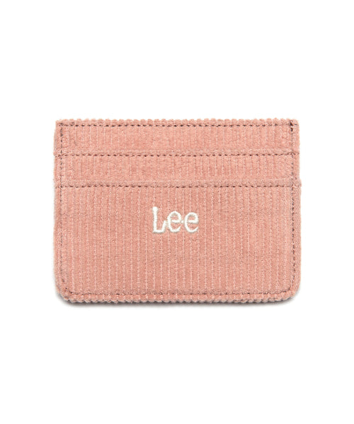 Corduroy card holder pink