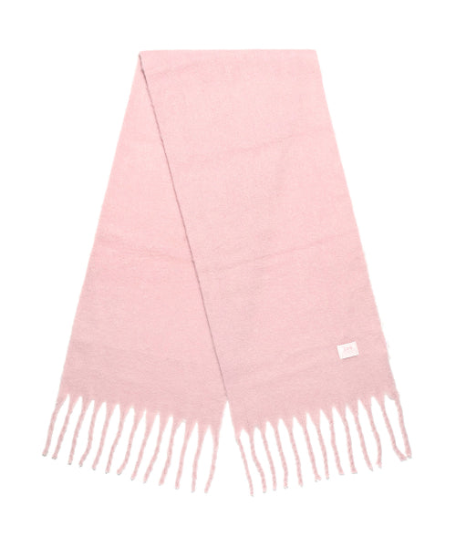 woven big muffler pink