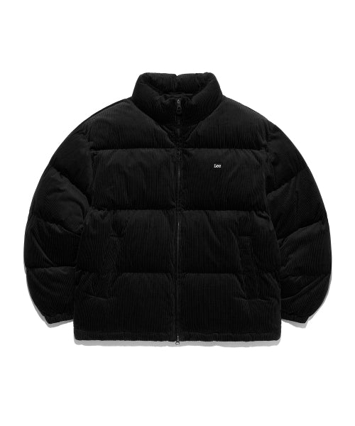 Corduroy Padded Jacket Black