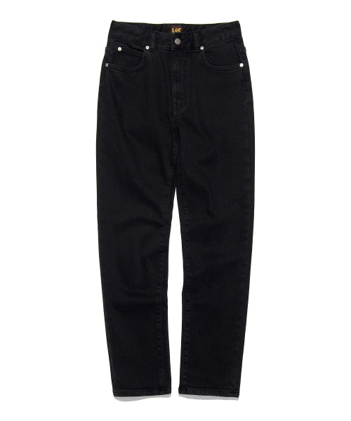 Women's Standard Fit Napping Denim Pants Black
