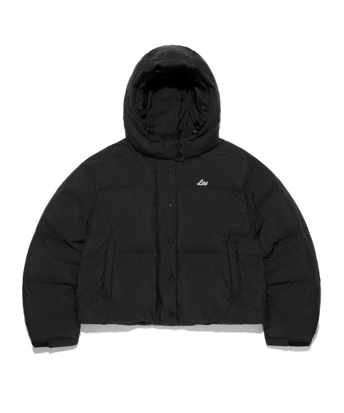 Women's hood short-down black