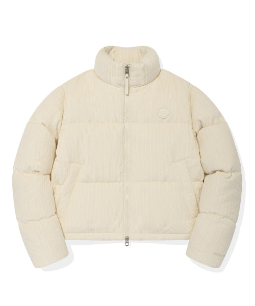Women's Corduroy Short-Down Jumper Cream