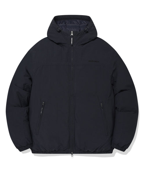 washed-down short puffer navy