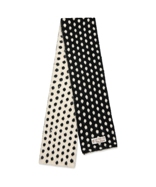DOT KNIT MUFFLER black
