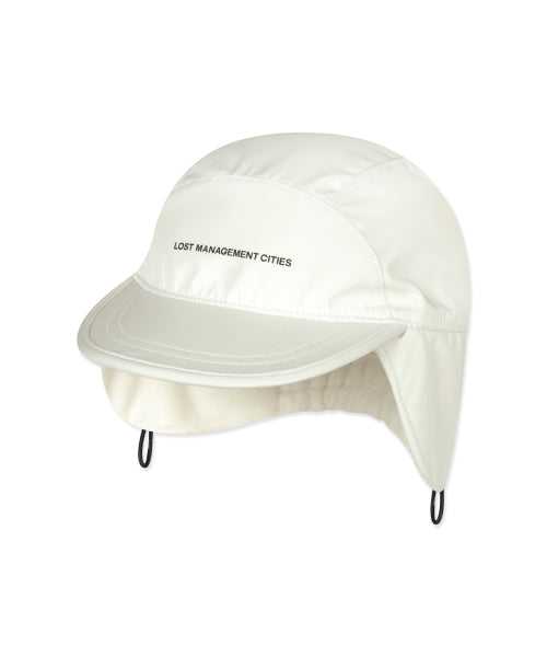 FLEECE EARFLAP CAP ivory