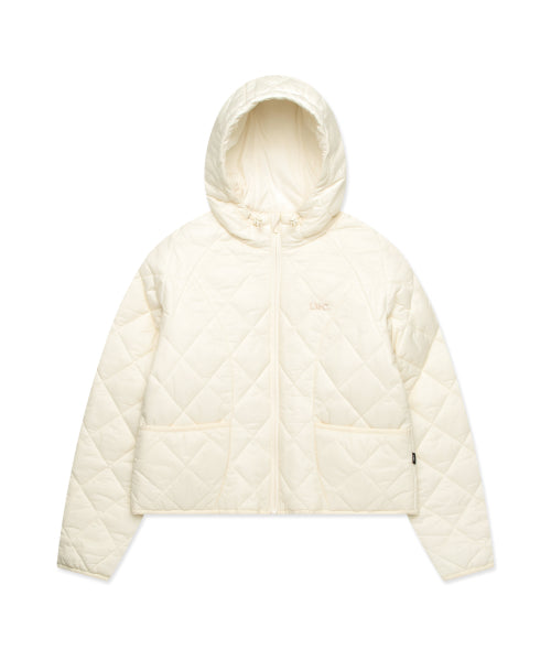 WM OG QUILTED HOODIE JACKET ivory