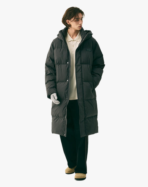 Essential Long Down Jacket (25FW) Charcoal