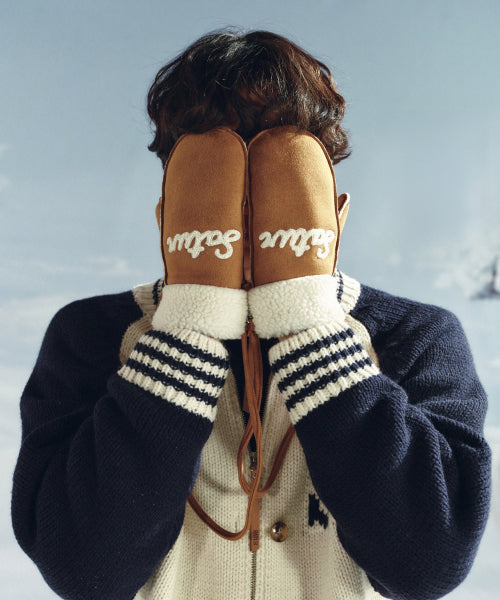 Shearling Gloves Brown