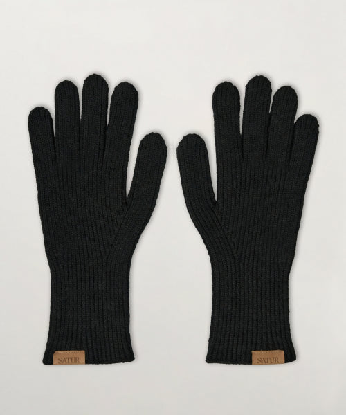 Classic Knit Gloves Black