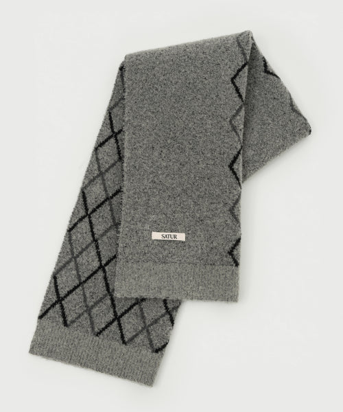Argyle Muffler Charcoal