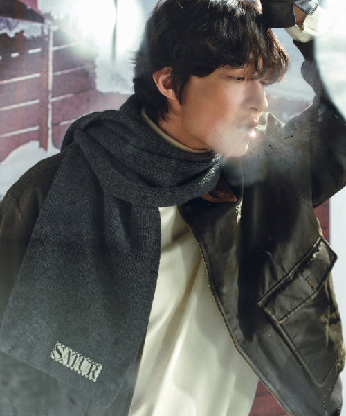 Verona Knit Muffler Charcoal