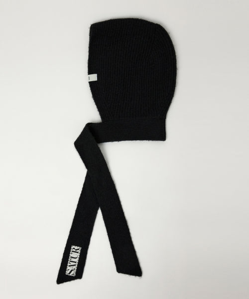 (W) Knit Balaclava Black