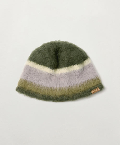Stripe Knit Bucket Hat Khaki