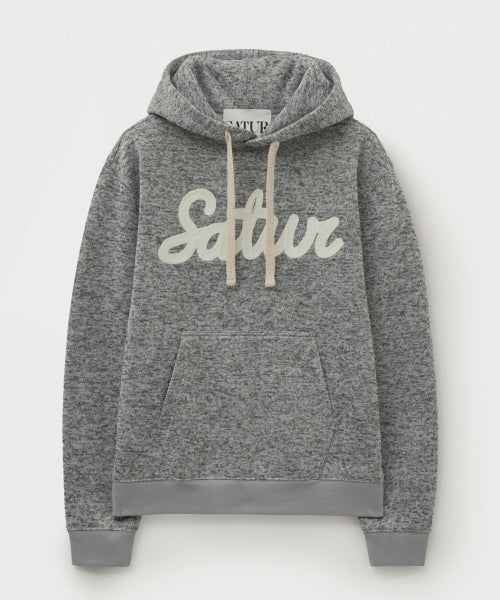 Lugo Heather Terry Hoodie Melange Gray
