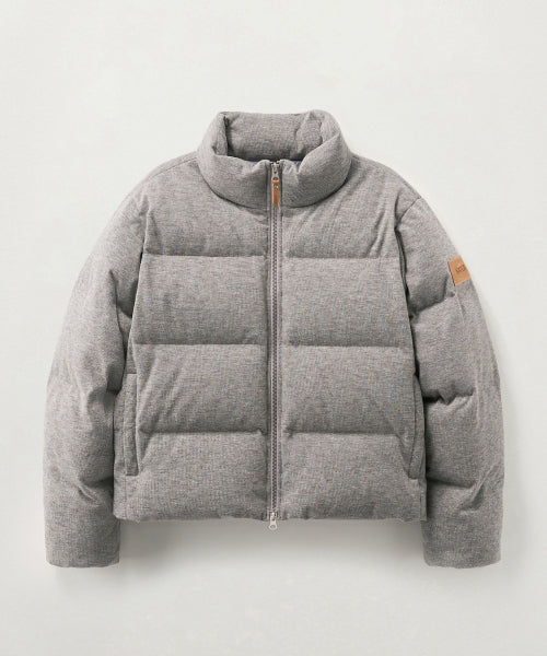 (W) Knit Puffer Duck Down Padding Gray