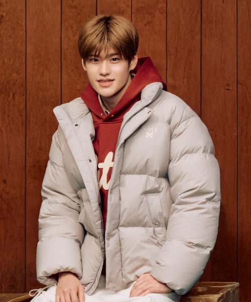 Loren Puffer Duck Down Padding Gray