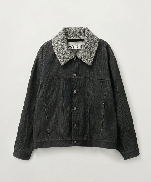 Camaro Corduroy Fade Jacket Black