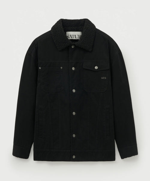 Maron Trucker Jacket Black