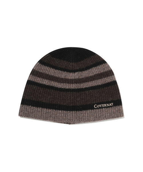 LOGO STRIPE UNCUFFED BEANIE
