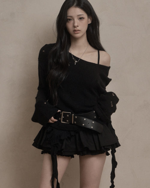 Damage Punching Knit (black)