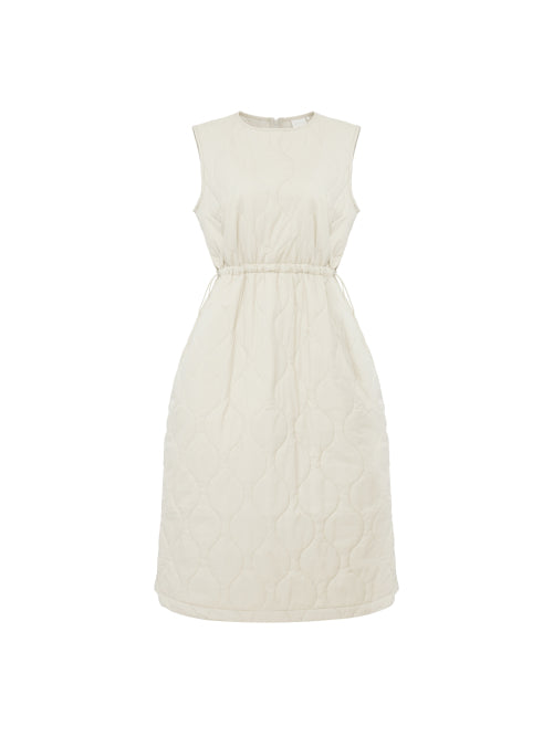 SHIRRING (Shirring) Women's Quilting Padded Dress_SOY