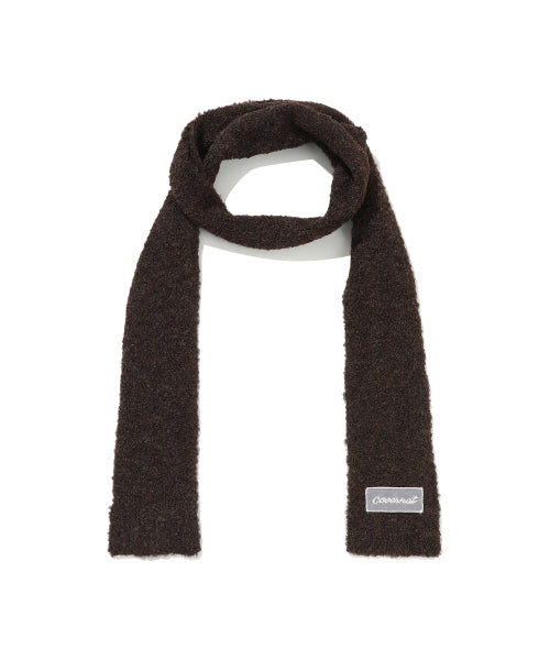 WOMAN CLOVER HEART SLIM BOUCLE MUFFLER