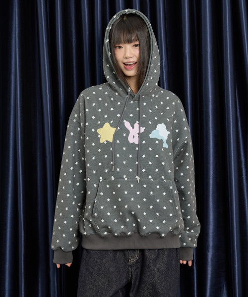 Spray Star Dolphin Hoody DOT BLACK