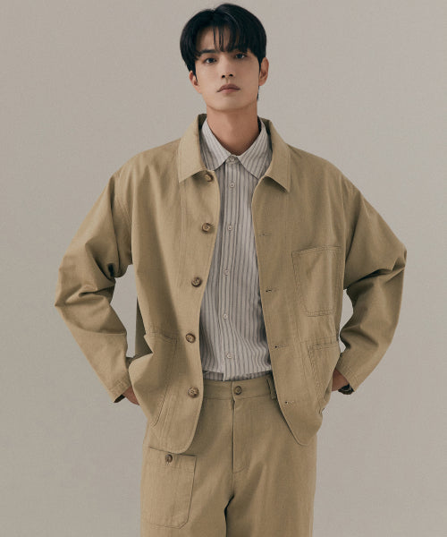[SPAO x OURSELVES] 콤피 워크 재킷(BEIGE)_SPJKF4TU01