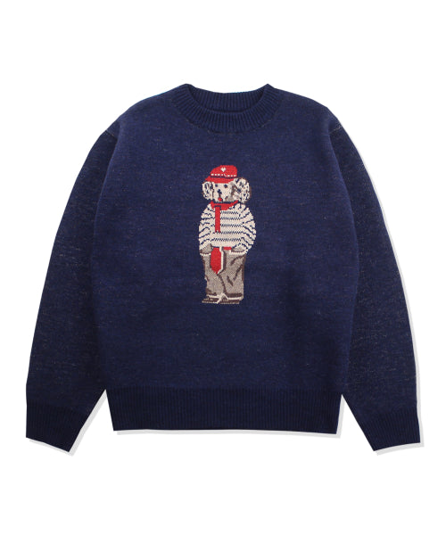 Classic Animal Knit (Navy)