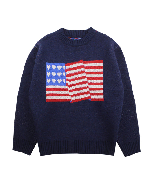 Flag Knit (Navy)