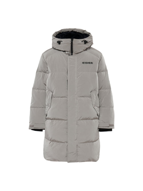 SNOWY (Snowy) Men's Middle Parka Down Jacket_D/GRAYISH BEIGE