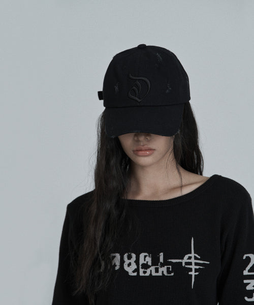 Faded logo cap