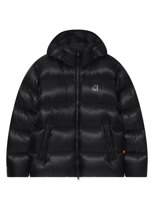 Hyperlight Crystal Goose Down Hoodie Jumper - M_Black
