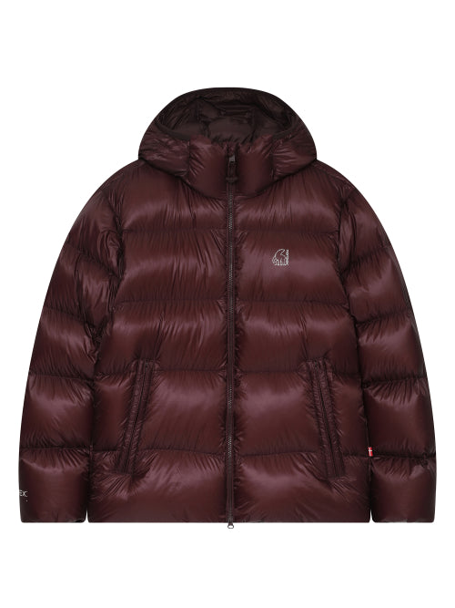 Hyperlight Crystal Goose Down Hoodie Jumper - M_Wine