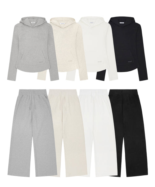 [SET] W Basic Slim Hood & W Basic High-Waist Sweat Pants